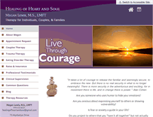 Tablet Screenshot of healingofheartandsoul.com